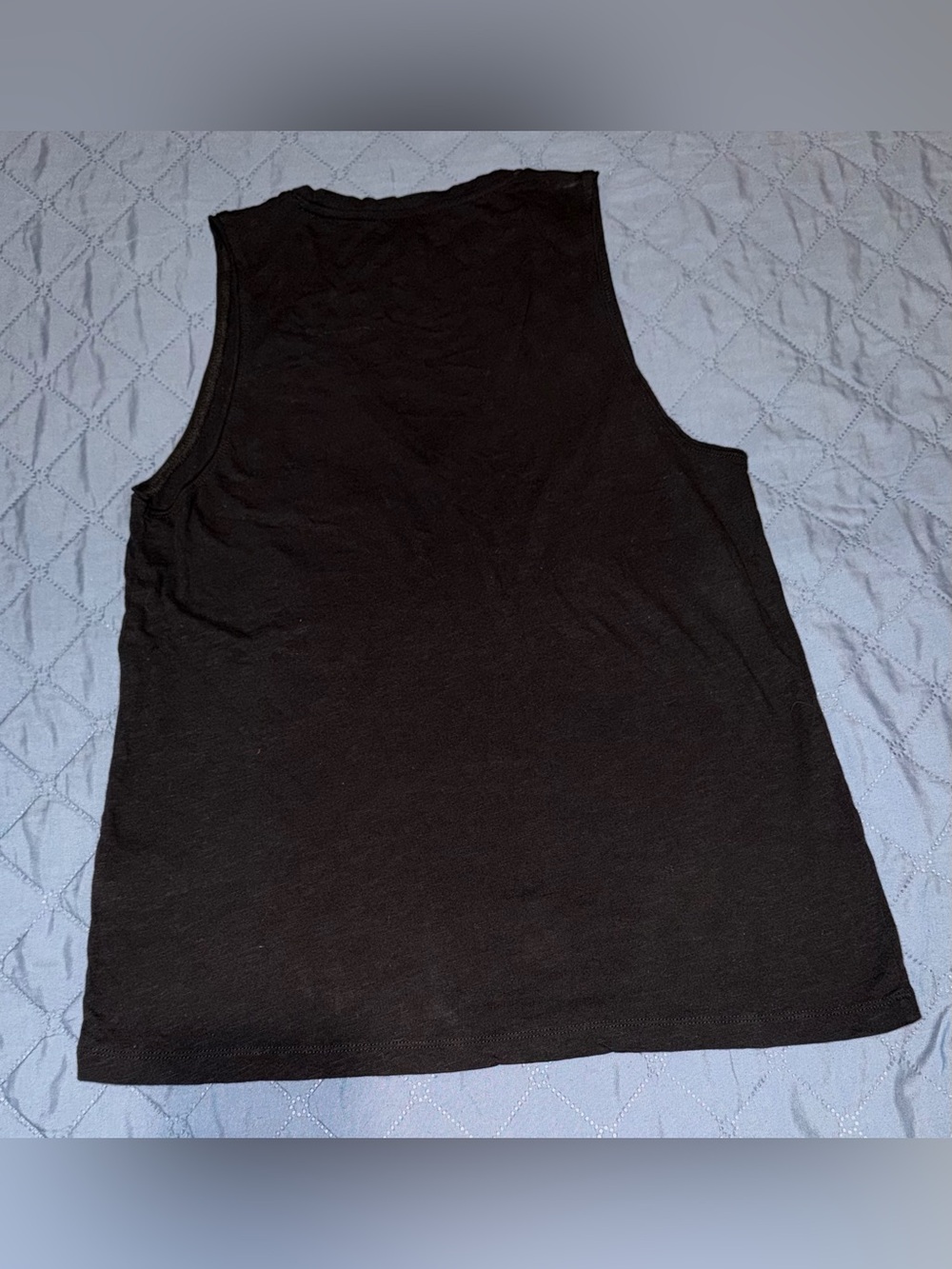 Whisper Cotton V-Neck Pocket Tank-True Black Size-M - Picture 3 of 4